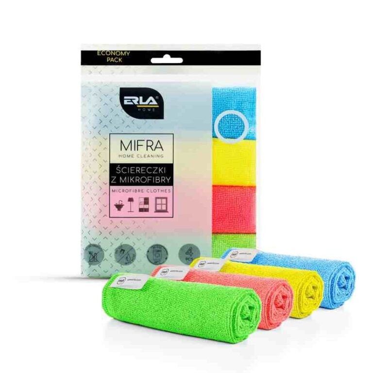 ERLA MIFRA Universal microfiber cloths 4pcs