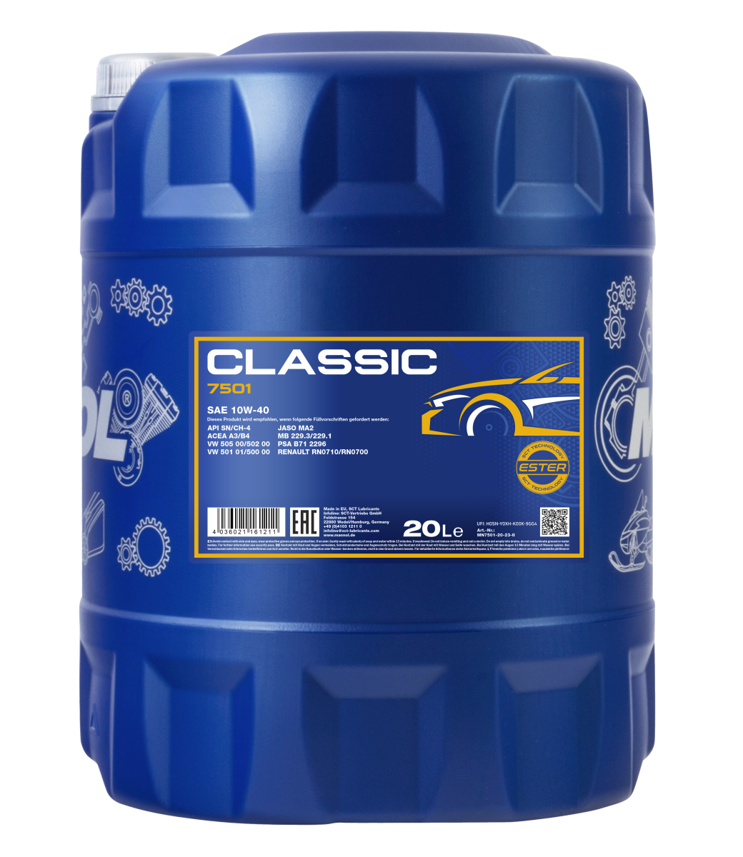 pictures_png_MN7501-20_blue_front_1200 MANNOL Classique 10W-40 7501 – Image 1
